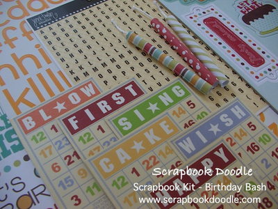 Alpha Stickers, Bingo Cards, Paper Candles
