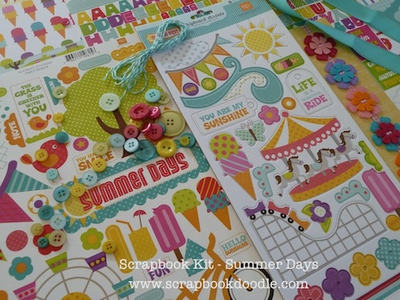 Buttons, Twine & Chipboard