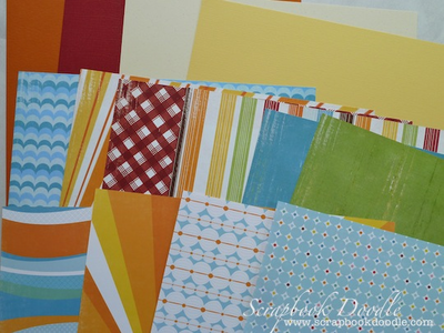 cardstock, patterned papers (double-sided)