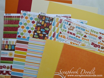 cardstock, patterned papers (double-sided)