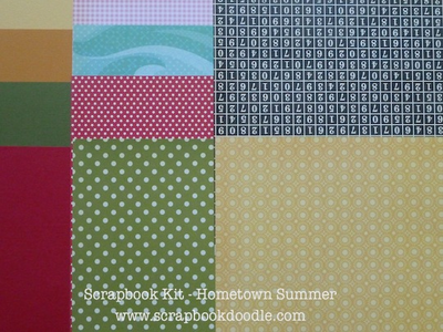 Cardstock & Patterned Papers (reverse sides)