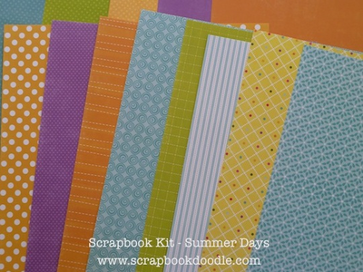 Cardstock & Patterned Papers (reverse sides)