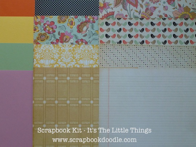 Cardstock & Patterned Papers (reverse sides)