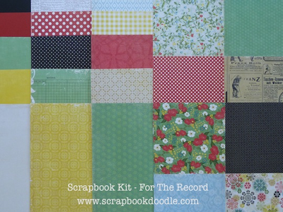 Cardstock & Patterned Papers (reverse sides)