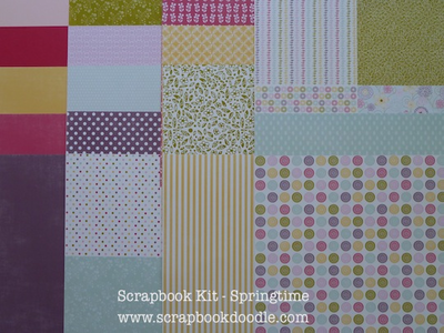 Cardstock & Patterned Papers (reverse sides)