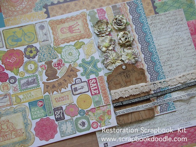 Chipboard Accents, Flowers, Trims