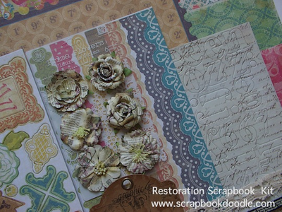 Chipboard Alphabets, Border Stickers