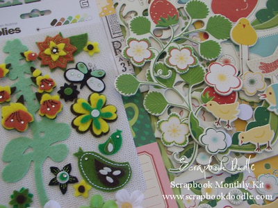 Chipboard & Felt Embellishments