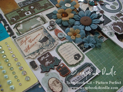 Dimensional Stickers, Flowers, Buttons