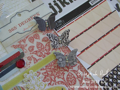 Embellished Butterflies & Banner Alpha Stickers