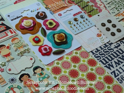 Felt Stickers, Chipboard Pops