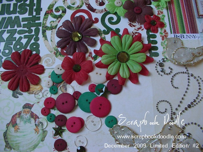 Flowers, Bling, Buttons