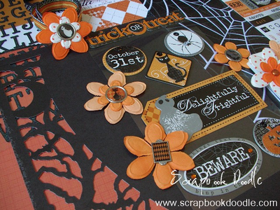 Flowers, Brads, Chipboard Stickers