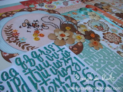 Giltter Chipboard Letters