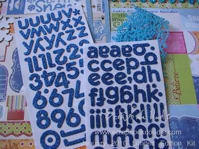 Glitter Chipboard Letters
