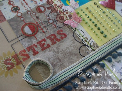 Glitter Cuts, Ribbon & Trims
