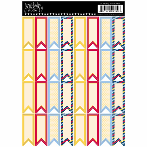 Jenni Bowlin: Flag Banner Stickers - Multi (E*)