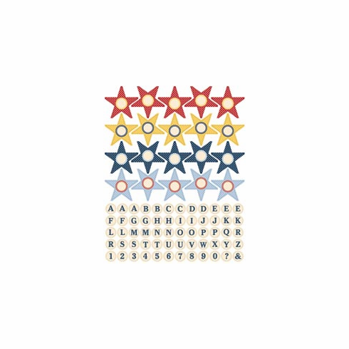 Jenni Bowlin: Star Banner Stickers - Multi Colored (E*)