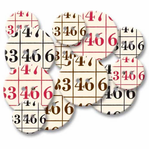 Jenni Bowlin Studio: Chipboard Buttons - Bingo (E*)