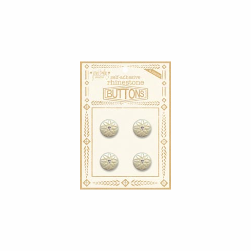  Jenni Bowlin Studio: Rhinestone Buttons - Clear (E*)