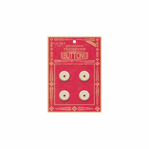  Jenni Bowlin Studio: Rhinestone Buttons - Red (E*)