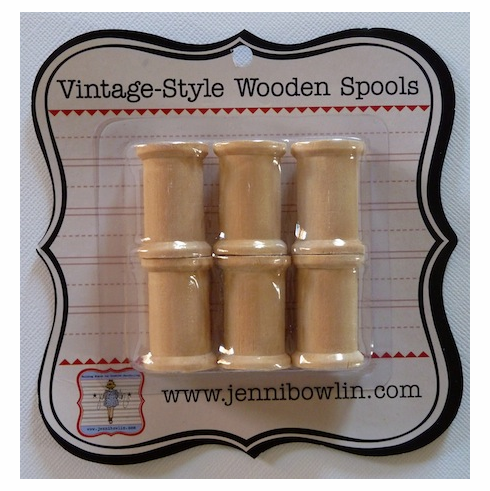Jenni Bowlin: Wooden Spools 6/Pkg (E*)