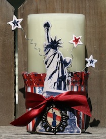July 4th Candle by Libby 