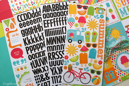 Cardstock Stickers Shapes & Alpha