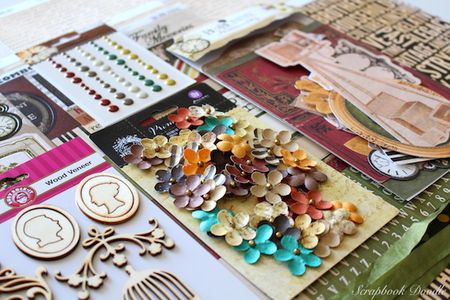 Flowers, Enamel Dots, Die Cuts
