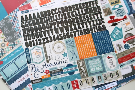 Alphabet Stickers 12x12