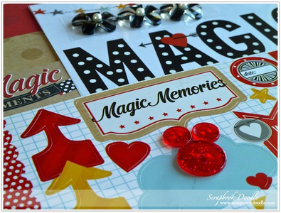 Cardstock Stickers, Glitter Buttons