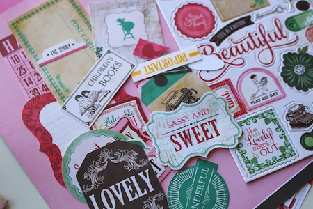 ephemera (die cut cardstock pieces)