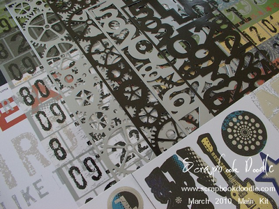Lace-cut Cardstock (4 Pieces) 4"x12"