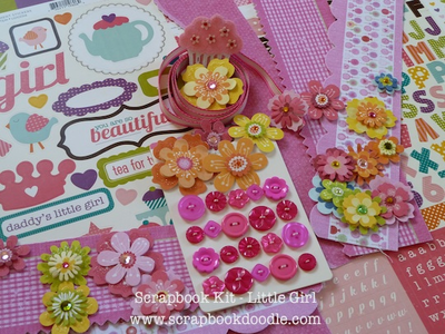 Layered Flowers & Buttons