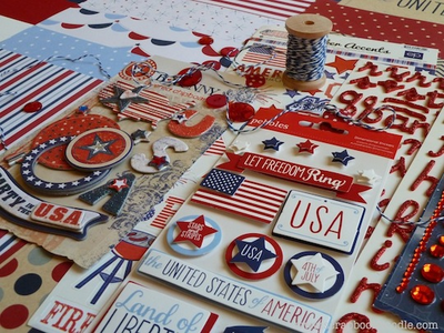 Layered Stickers, Twine, Buttons, Dimensional Stickers, Jewels