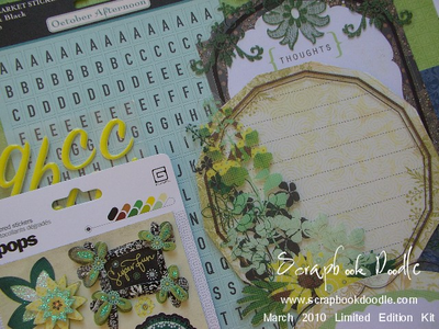 Mini Alpha Stickers, Journaling Cards w/ Transparencies