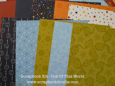 Patterned Papers (reverse sides)