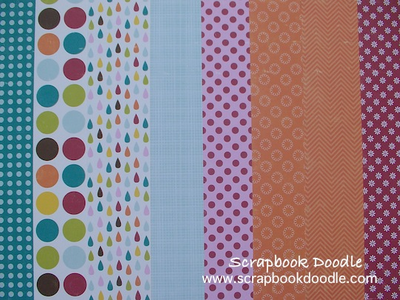 Patterned Papers (reverse sides)