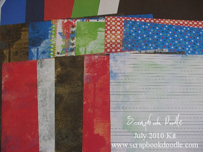 Patterned Papers  (reverse sides)