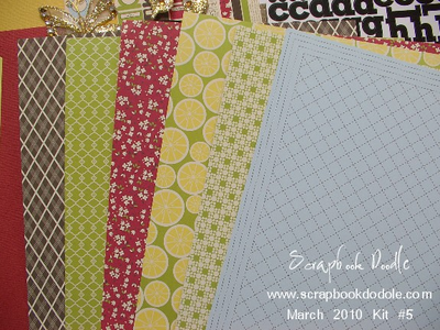 Patterned Papers (reverse sides)