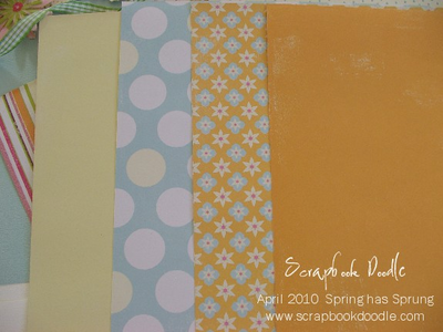 Patterned Papers (reverse sides)