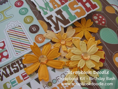 Rhinestones, Flowers, Chipboards