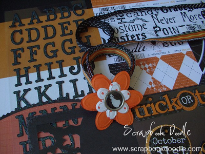 Ribbons, Glitter Alphabet Stickers