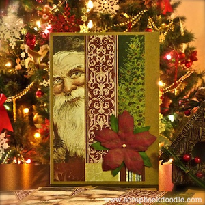 Santa Christmas Card by Yvonne
