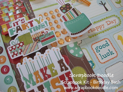 Springing Stickers, Paper Ribbon, Rhinestones