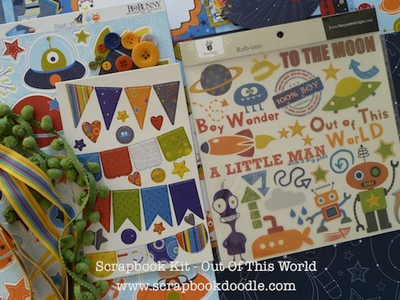 Trims, Chipboard Banners & Rub-ons
