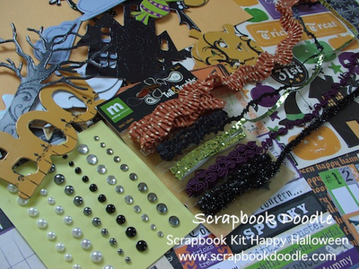 Trims, Pearls & Crystals, Chipboard Shapes