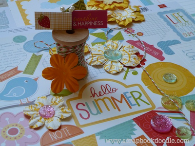 Twine, Glitter Buttons, Prima Flowers