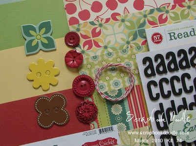 Vintage Buttons & Twine