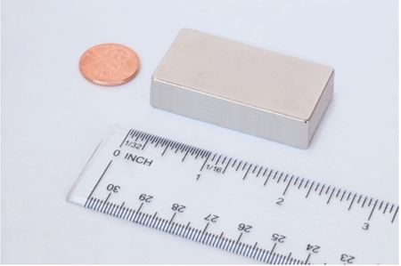 2"x 1"x 1/2" Neodymium Block Magnet